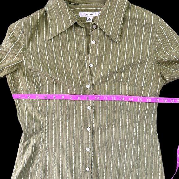 Merona Chartreuse Blouse - Picture 5 of 9